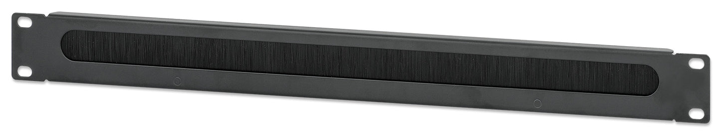 19" Kabeldurchführung, 1 HE, schwarz Image 1