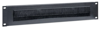 19" Kabeldurchführung, 2 HE, schwarz Image 2