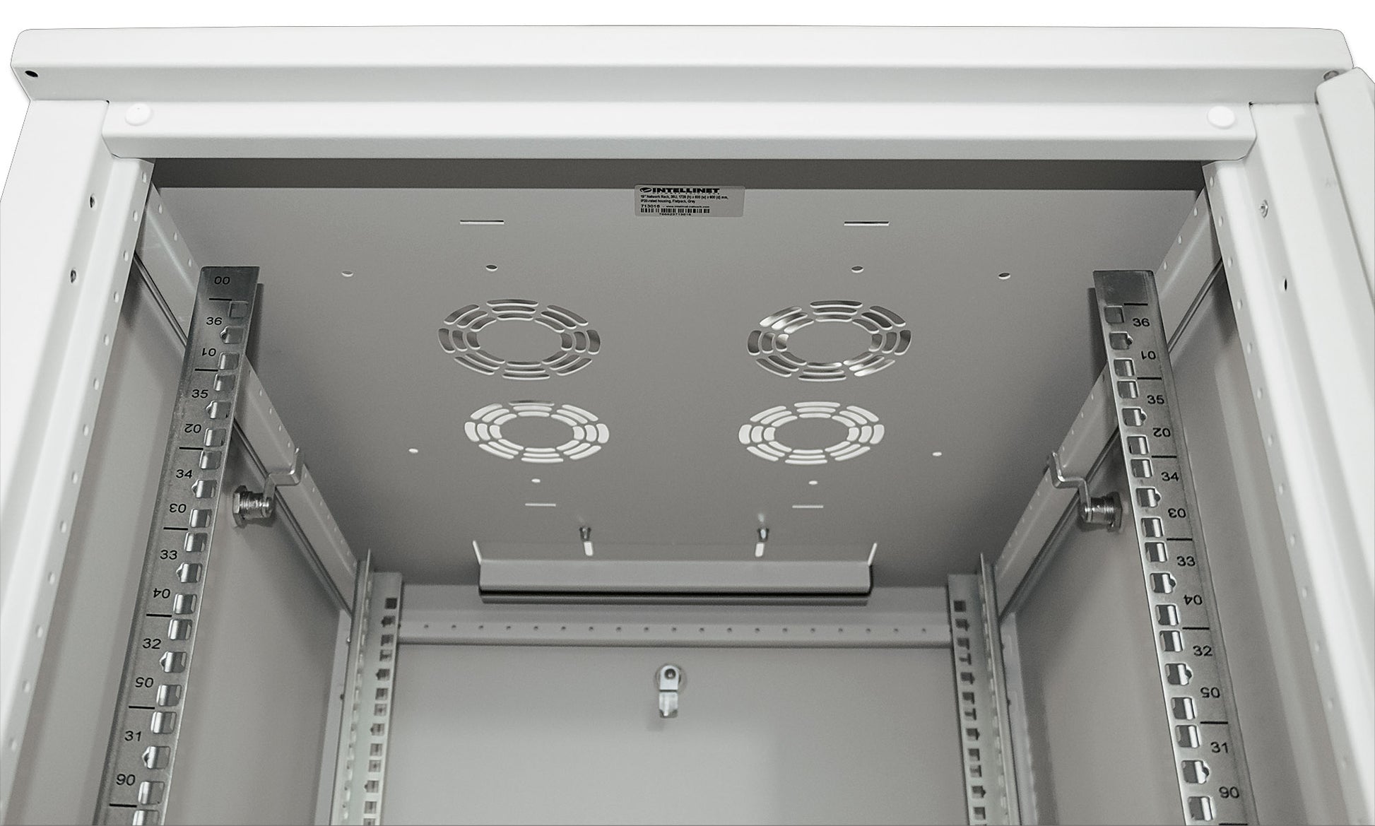 19" Netzwerkschrank, Standard Line, 26 HE, 600 (T) x 600 (B) mm, grau Image 6