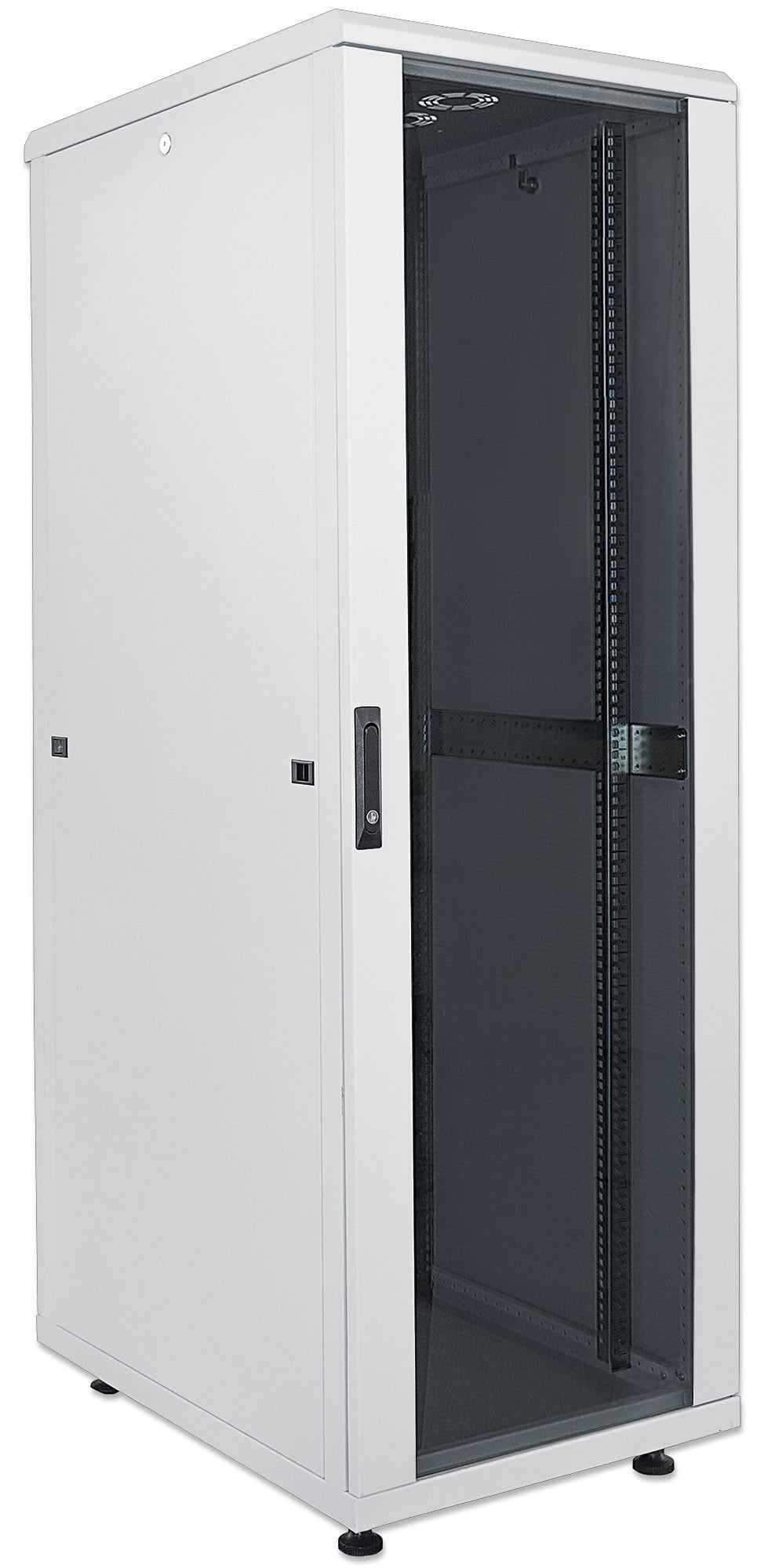 19" Netzwerkschrank, Standard Line, 36 HE, 800 (T) x 800 (B) mm, grau Image 2
