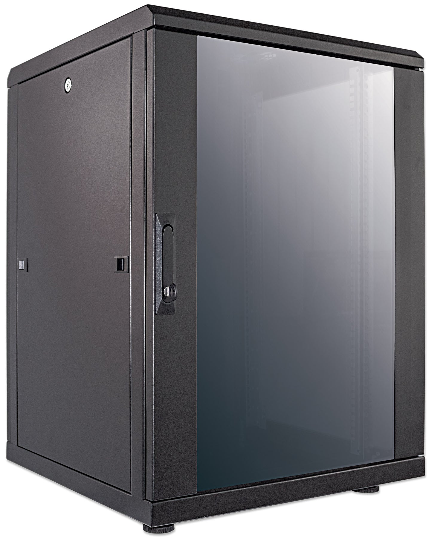 19" Netzwerkschrank, Standard Line, 16 HE, 600 (T) x 600 (B) mm, schwarz Image 2