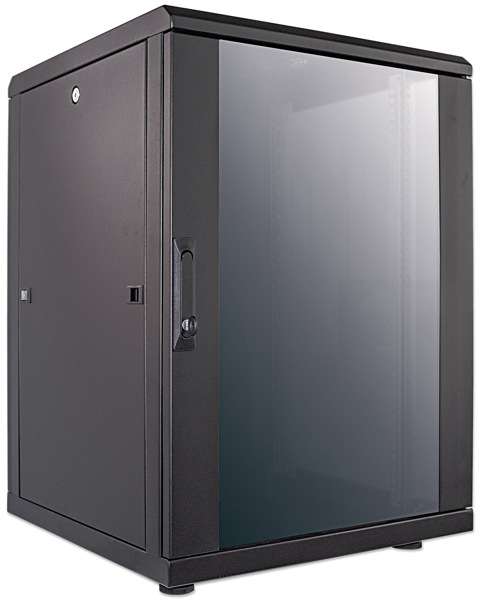 19" Netzwerkschrank, Standard Line, 16 HE, 600 (T) x 600 (B) mm, schwarz Image 2