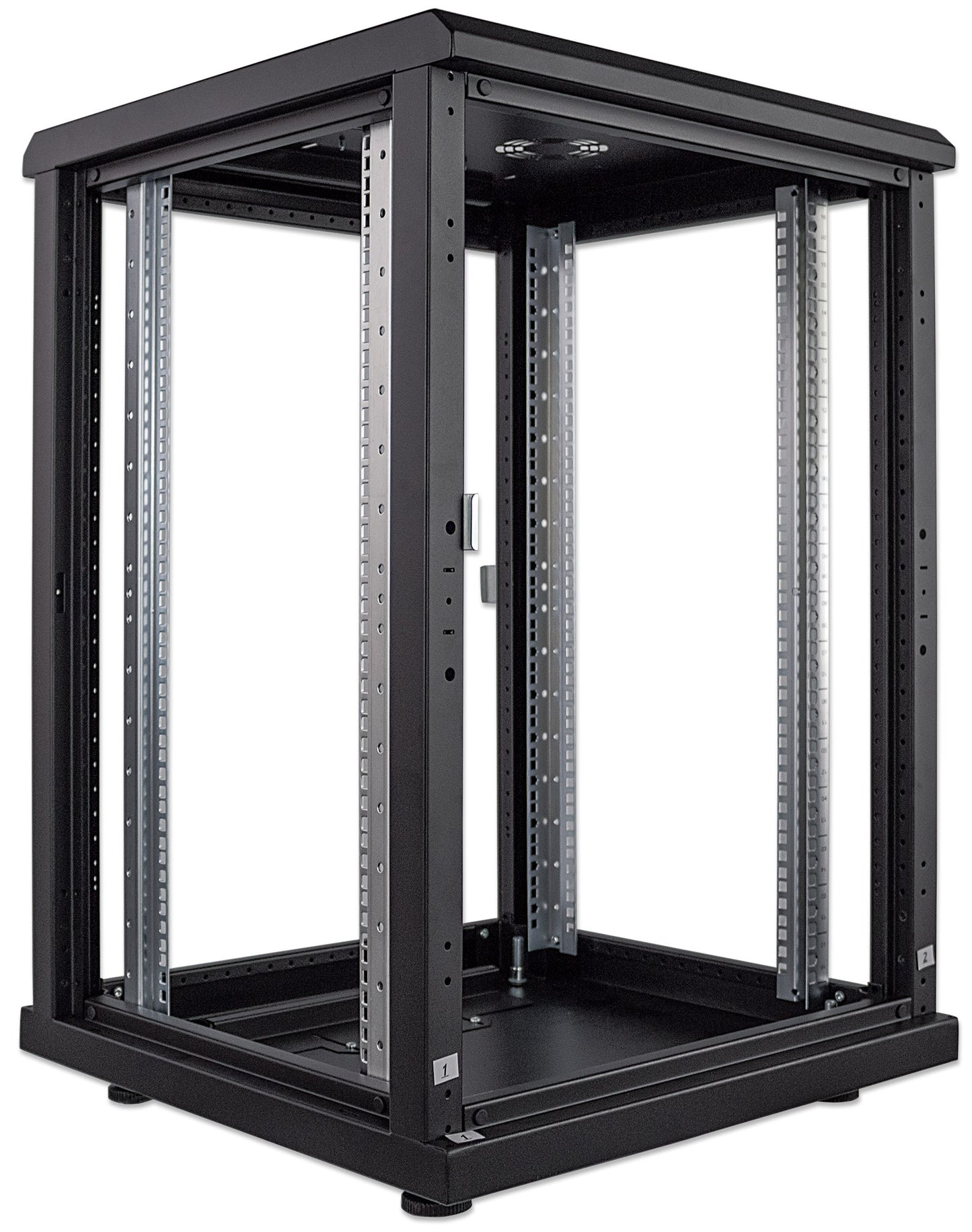 19" Netzwerkschrank, Standard Line, 16 HE, 600 (T) x 600 (B) mm, schwarz Image 6