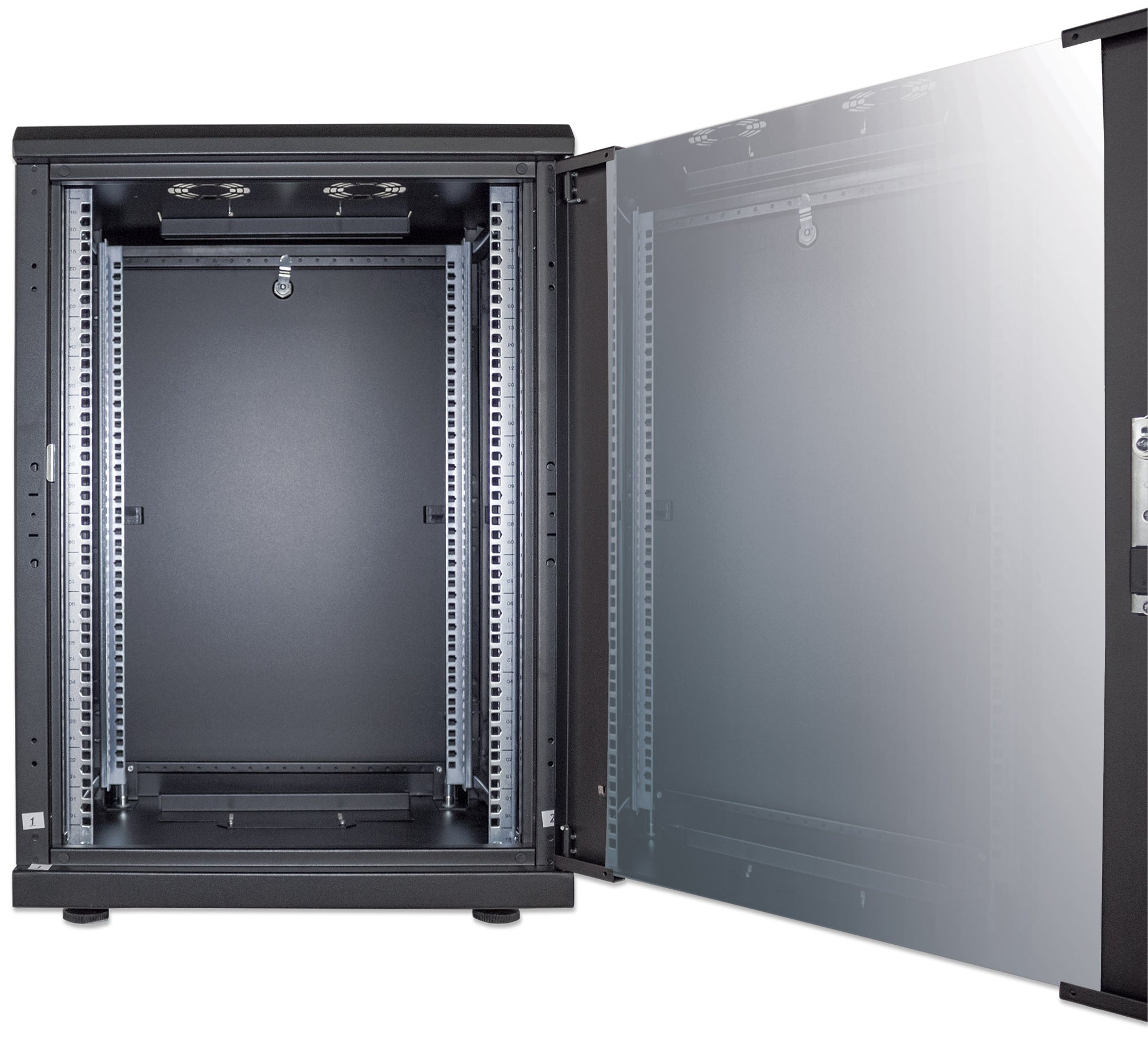 19" Netzwerkschrank, Standard Line, 16 HE, 600 (T) x 600 (B) mm, schwarz Image 7