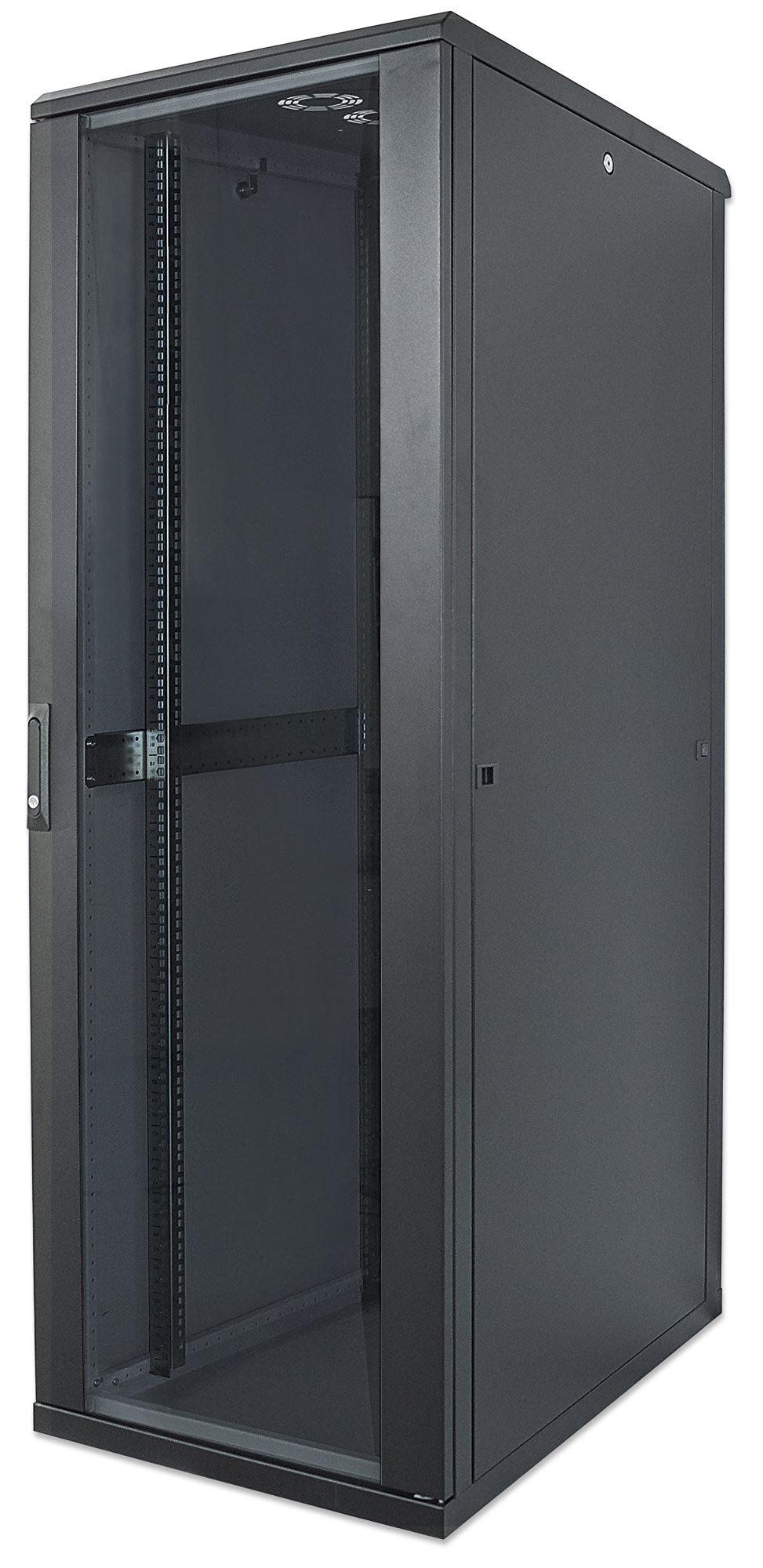 19" Netzwerkschrank, Standard Line, 22 HE, 800 (T) x 600 (B) mm, schwarz Image 1