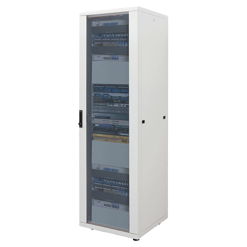 19" Netzwerkschrank, Standard Line, 42 HE, 800 (T) x 800 (B) mm, grau Image 1
