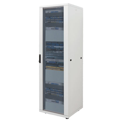 19" Netzwerkschrank, Standard Line, 42 HE, 800 (T) x 800 (B) mm, grau Image 1