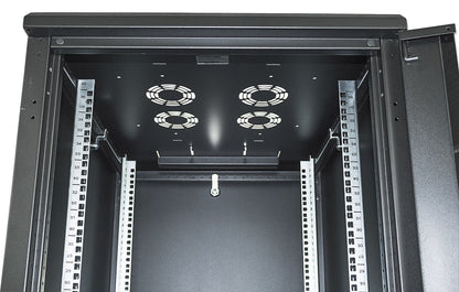 19" Netzwerkschrank, Standard Line, 22 HE, 800 (T) x 600 (B) mm, schwarz Image 5