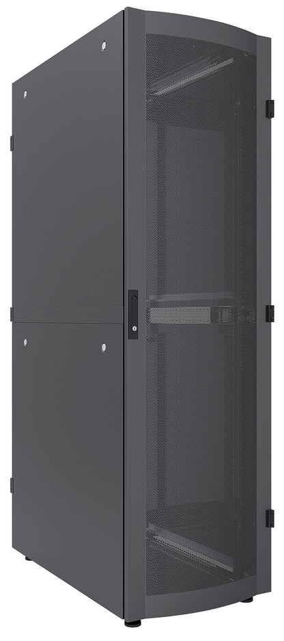 19" Serverschrank, Standard Line 42 HE, 1200 (T) x 600 (B) mm, schwarz Image 2