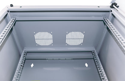 15 HE 19" Netzwerk-Wandverteiler mit Schwenkrahmen, Standard Line, 450 mm Tiefe, grau Image 11