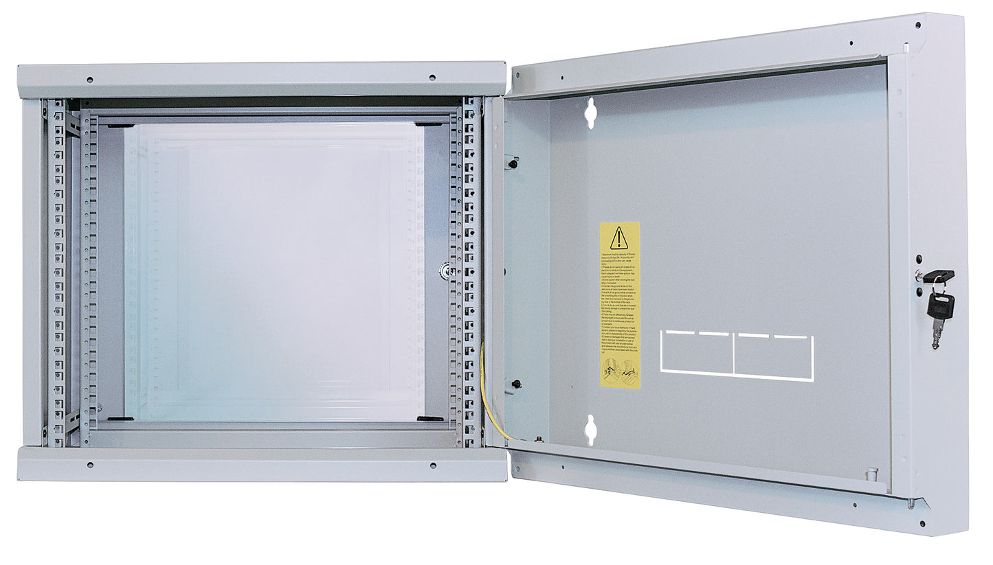 15 HE 19" Netzwerk-Wandverteiler mit Schwenkrahmen, Standard Line, 450 mm Tiefe, grau Image 7