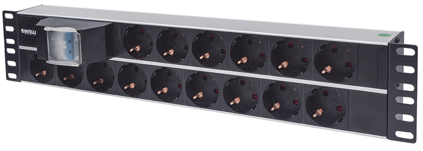 19" 15-fach Steckdosenleiste, Schutzkontakt Image 1