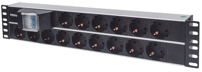 19" 15-fach Steckdosenleiste, Schutzkontakt Image 1