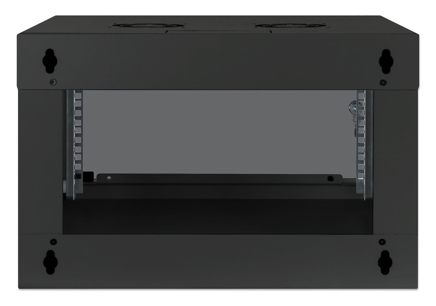 6 HE 19" Netzwerk-Wandverteiler, Basic Line, 400 mm Tiefe, schwarz Image 6
