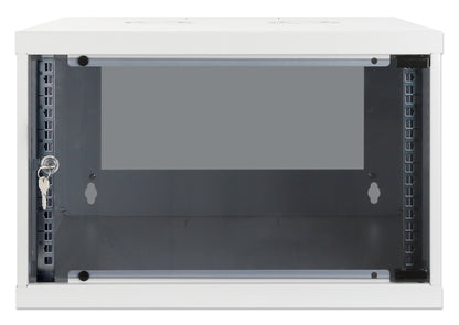 6 HE 19" Netzwerk-Wandverteiler, Basic Line, 400 mm Tiefe, grau Image 3
