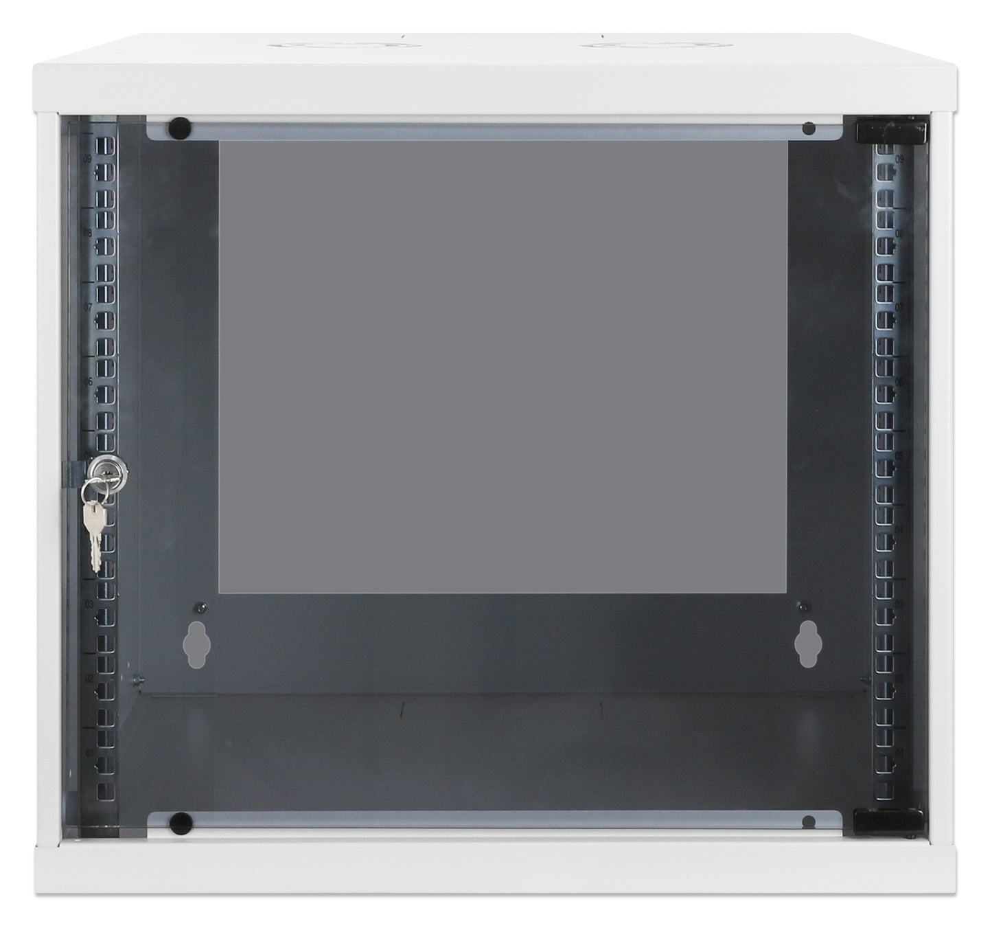 9 HE 19" Netzwerk-Wandverteiler, Basic Line, 400 mm Tiefe, grau Image 3
