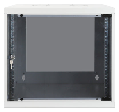 9 HE 19" Netzwerk-Wandverteiler, Basic Line, 400 mm Tiefe, grau Image 3