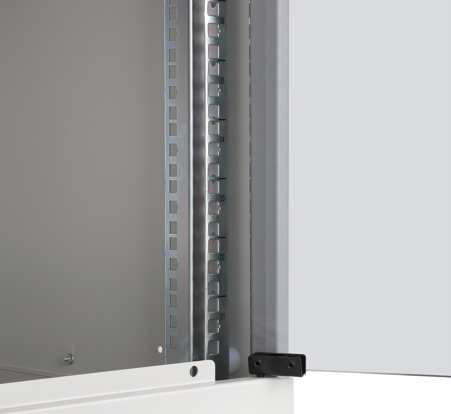 9 HE 19" Netzwerk-Wandverteiler, Basic Line, 400 mm Tiefe, grau Image 7