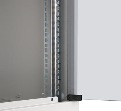 9 HE 19" Netzwerk-Wandverteiler, Basic Line, 400 mm Tiefe, grau Image 7