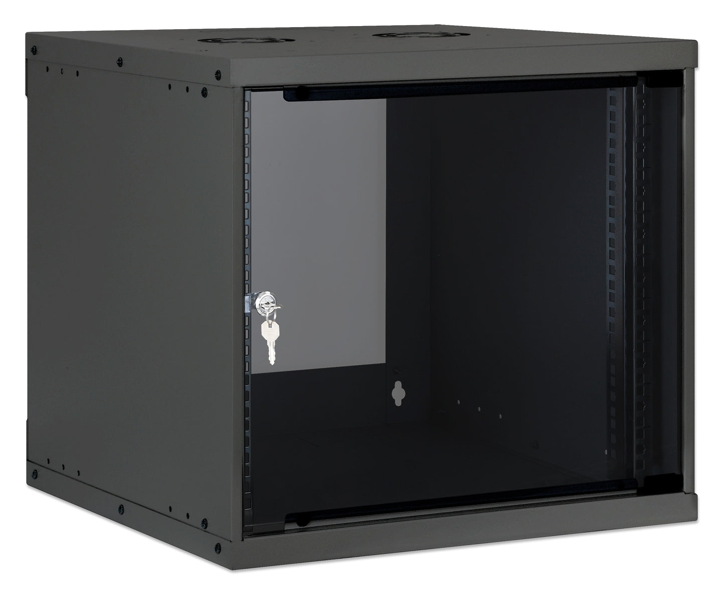 9 HE 19" Netzwerk-Wandverteiler, Basic Line, 400 mm Tiefe, schwarz Image 2
