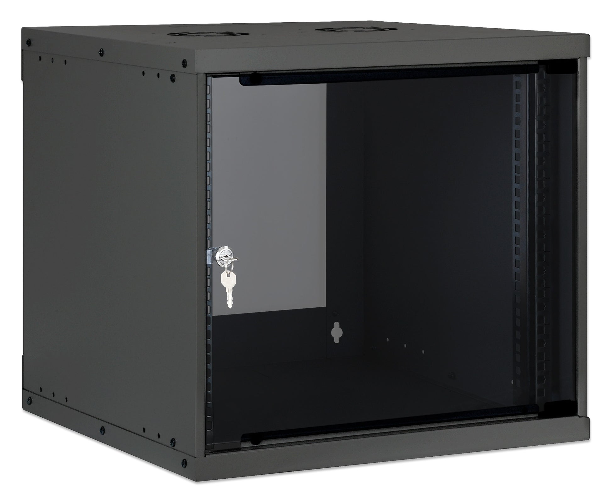 9 HE 19" Netzwerk-Wandverteiler, Basic Line, 400 mm Tiefe, schwarz Image 2
