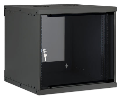 9 HE 19" Netzwerk-Wandverteiler, Basic Line, 400 mm Tiefe, schwarz Image 2