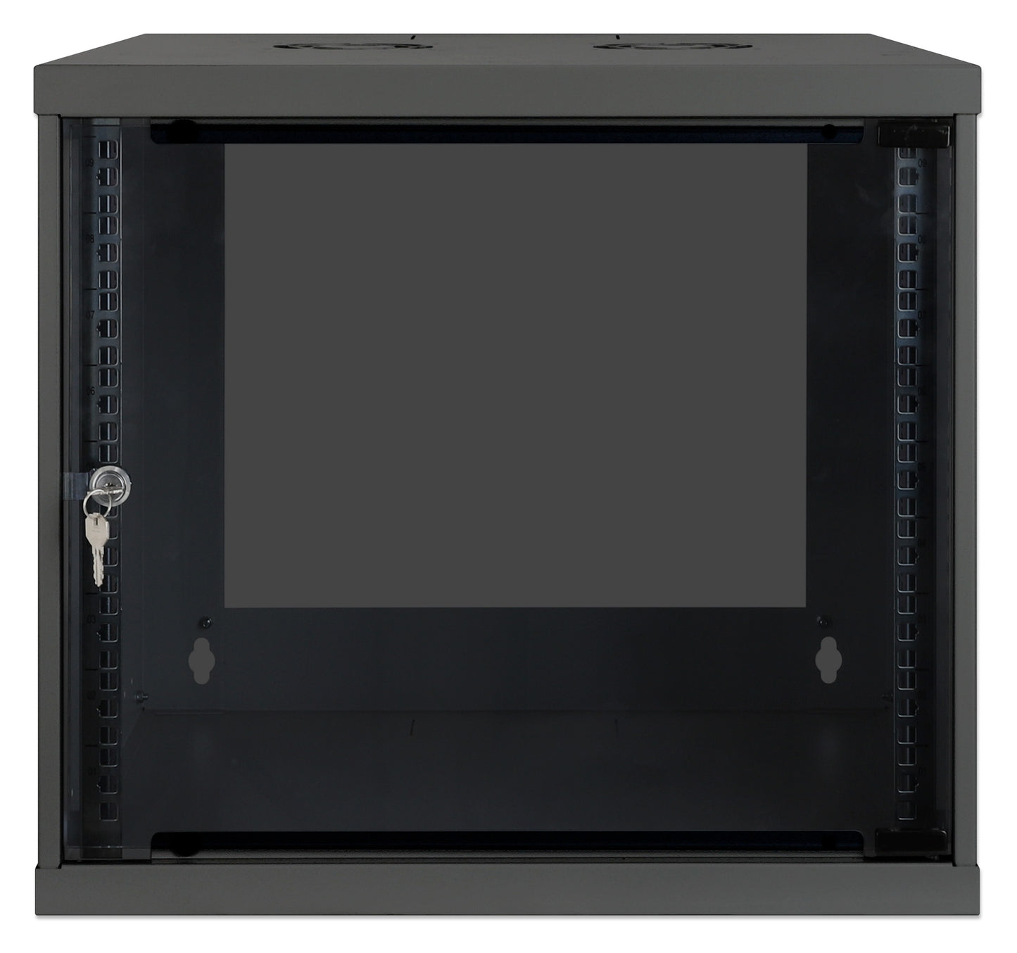 9 HE 19" Netzwerk-Wandverteiler, Basic Line, 400 mm Tiefe, schwarz Image 3