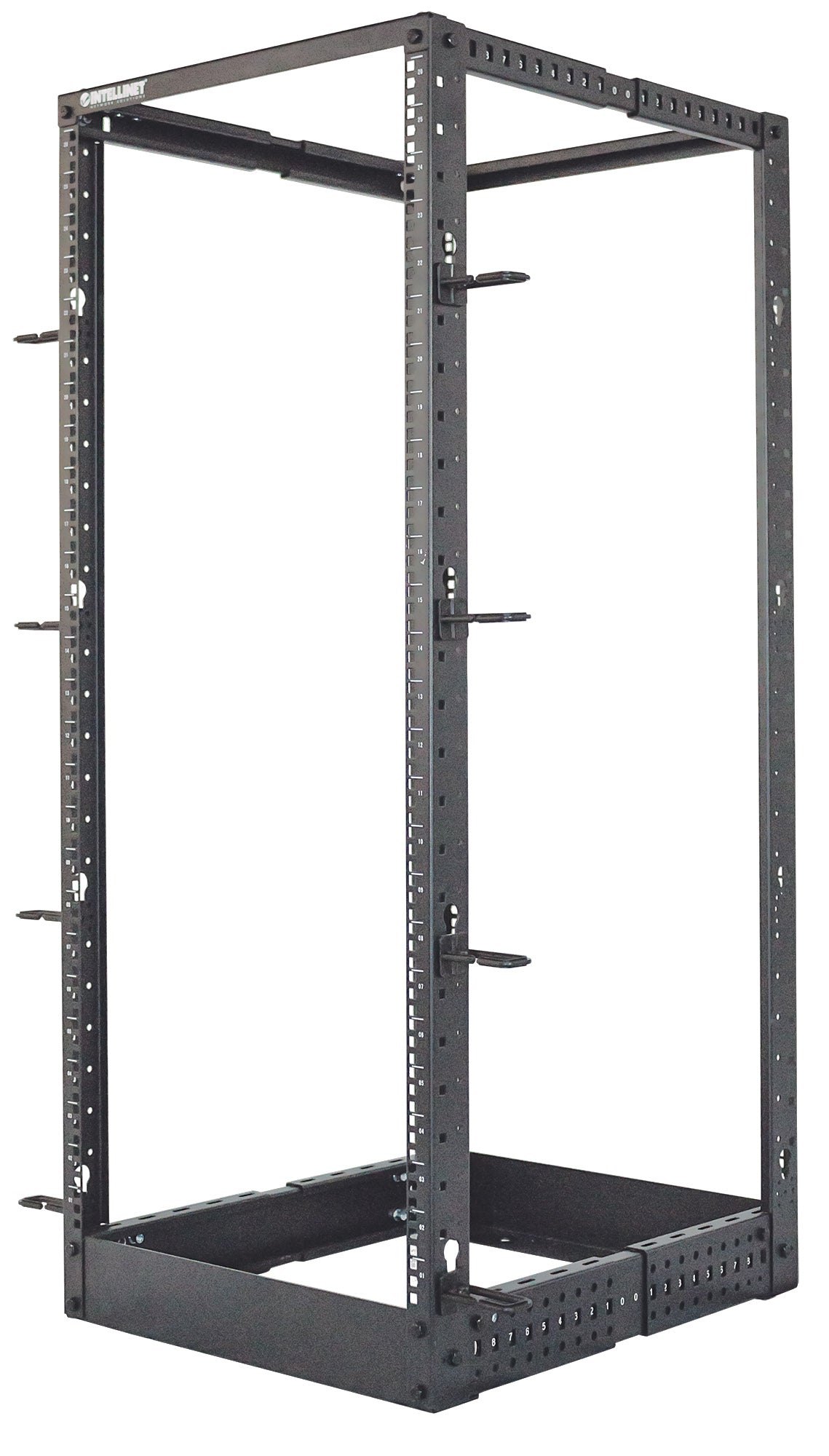 19" Netzwerk-Laborgestell, freistehend, 4 Tragschienen, 26 HE Image 1