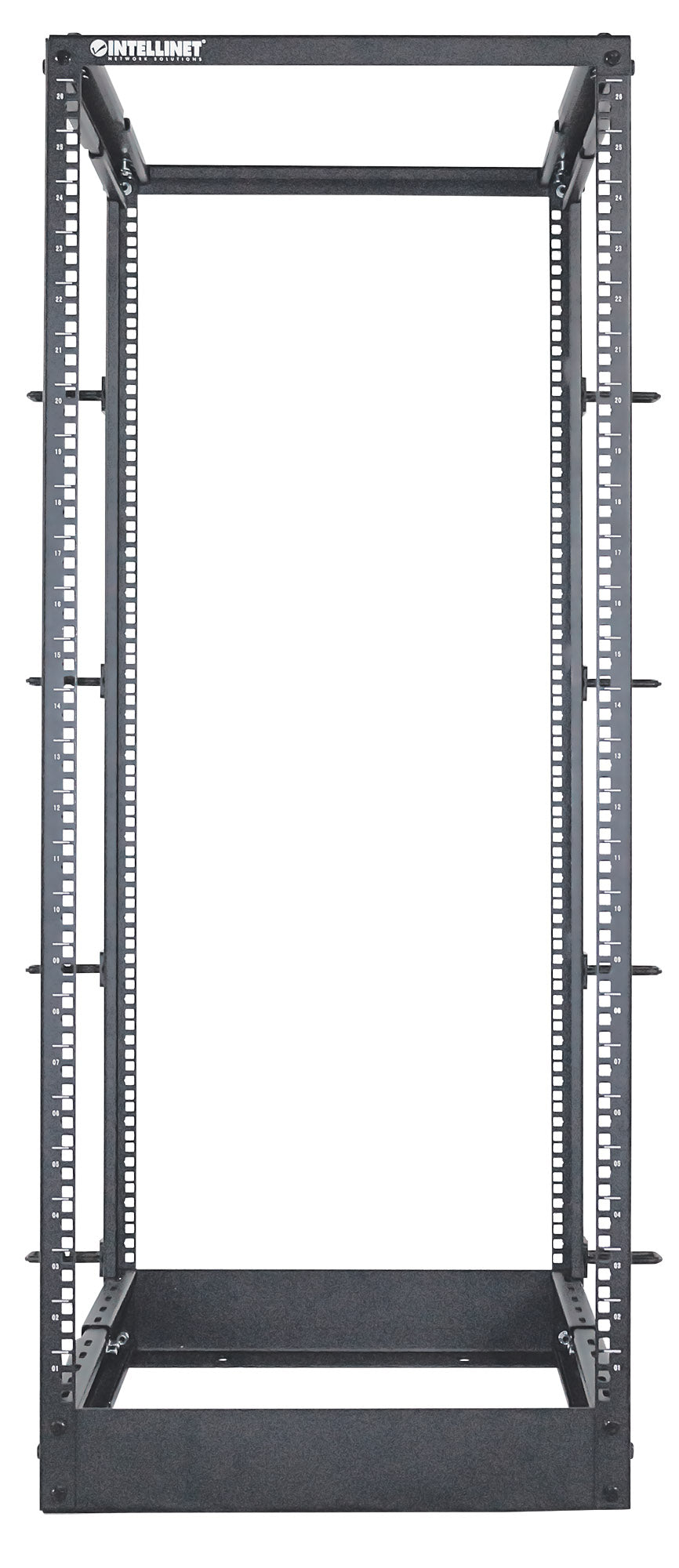 19" Netzwerk-Laborgestell, freistehend, 4 Tragschienen, 26 HE Image 4