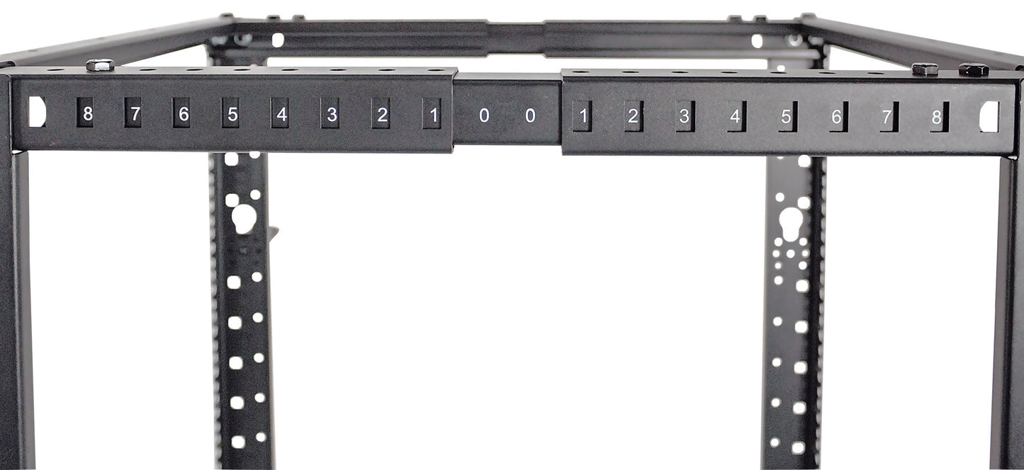 19" Netzwerk-Laborgestell, freistehend, 4 Tragschienen, 26 HE Image 6