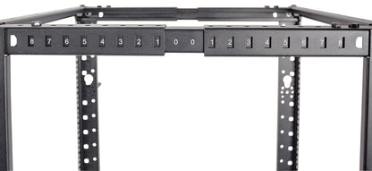 19" Netzwerk-Laborgestell, freistehend, 4 Tragschienen, 26 HE Image 6