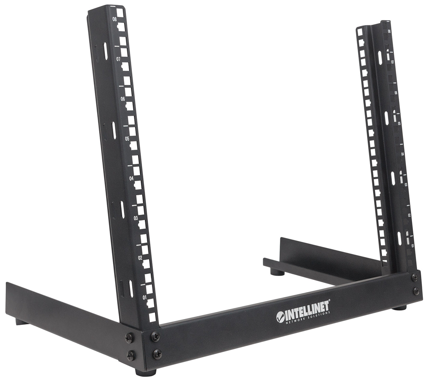 19" Netzwerk-Laborgestell, Desktop, 2 Tragschienen, 8 HE Image 2
