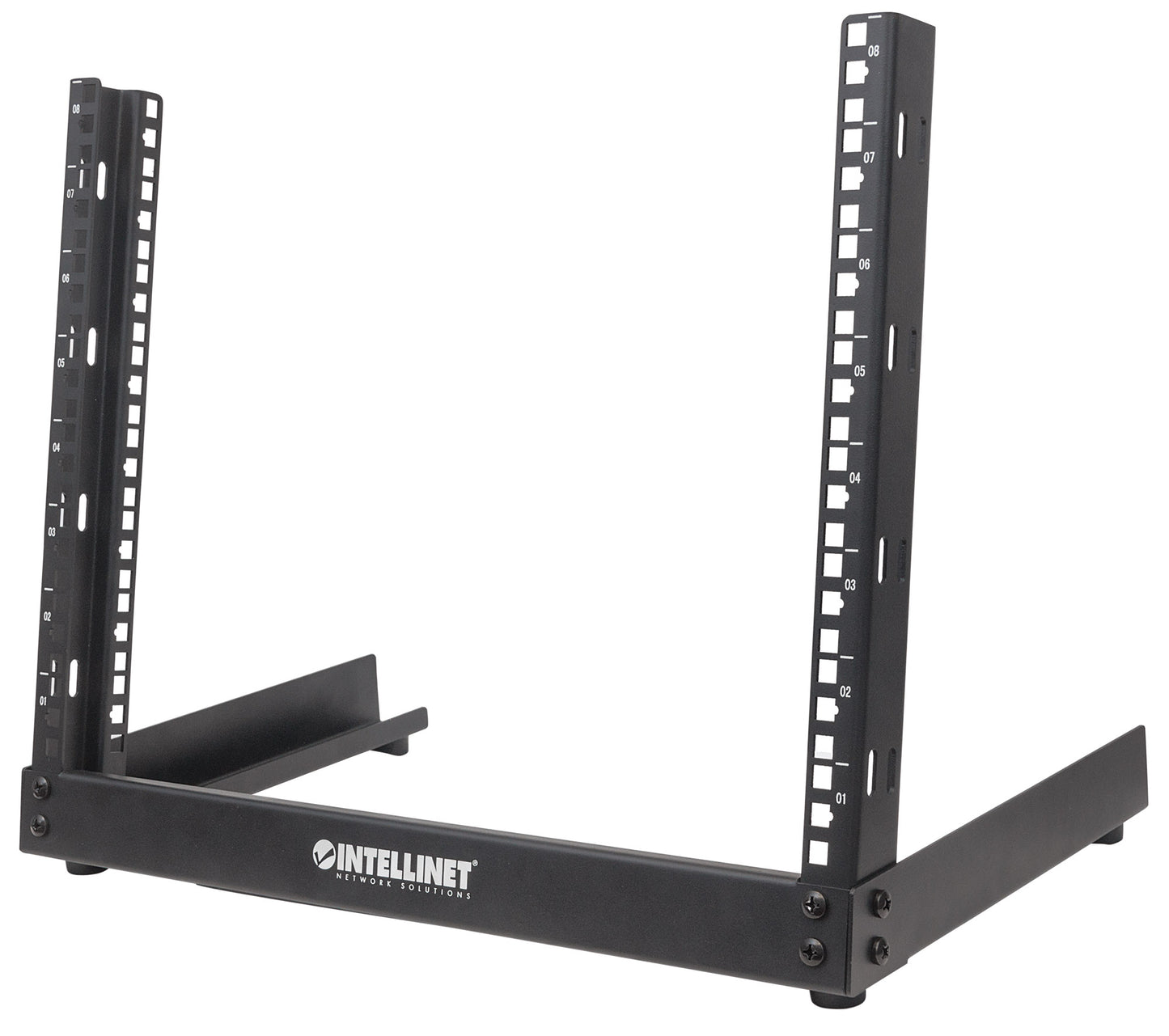 19" Netzwerk-Laborgestell, Desktop, 2 Tragschienen, 8 HE Image 1