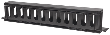 Kabelmanagement für 19"-Schränke, 1 HE, schwarz Image 1