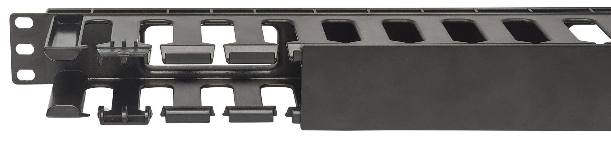 Kabelmanagement für 19"-Schränke, 1 HE, schwarz Image 4