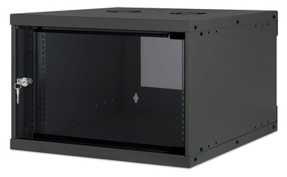 6 HE 19" Netzwerk-Wandverteiler, Basic Line, 560 mm Tiefe, schwarz Image 1