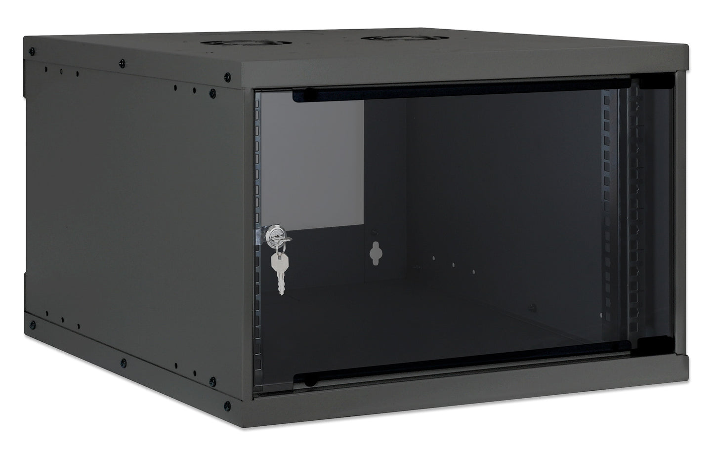 6 HE 19" Netzwerk-Wandverteiler, Basic Line, 560 mm Tiefe, schwarz Image 2