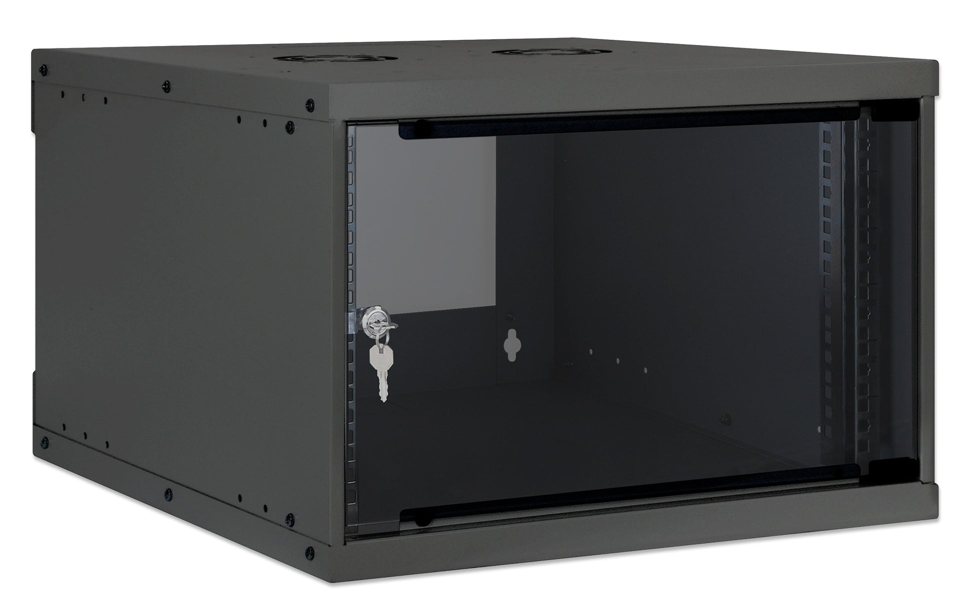 6 HE 19" Netzwerk-Wandverteiler, Basic Line, 560 mm Tiefe, schwarz Image 2
