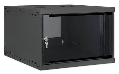 6 HE 19" Netzwerk-Wandverteiler, Basic Line, 560 mm Tiefe, schwarz Image 2