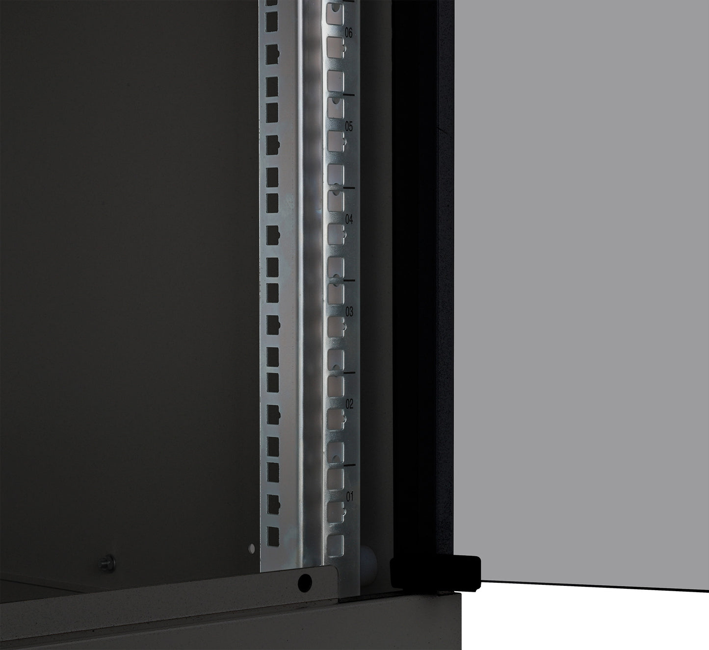 9 HE 19" Netzwerk-Wandverteiler, Basic Line, 560 mm Tiefe, schwarz Image 7