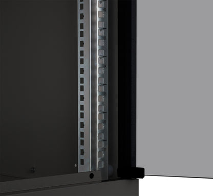 9 HE 19" Netzwerk-Wandverteiler, Basic Line, 560 mm Tiefe, schwarz Image 7