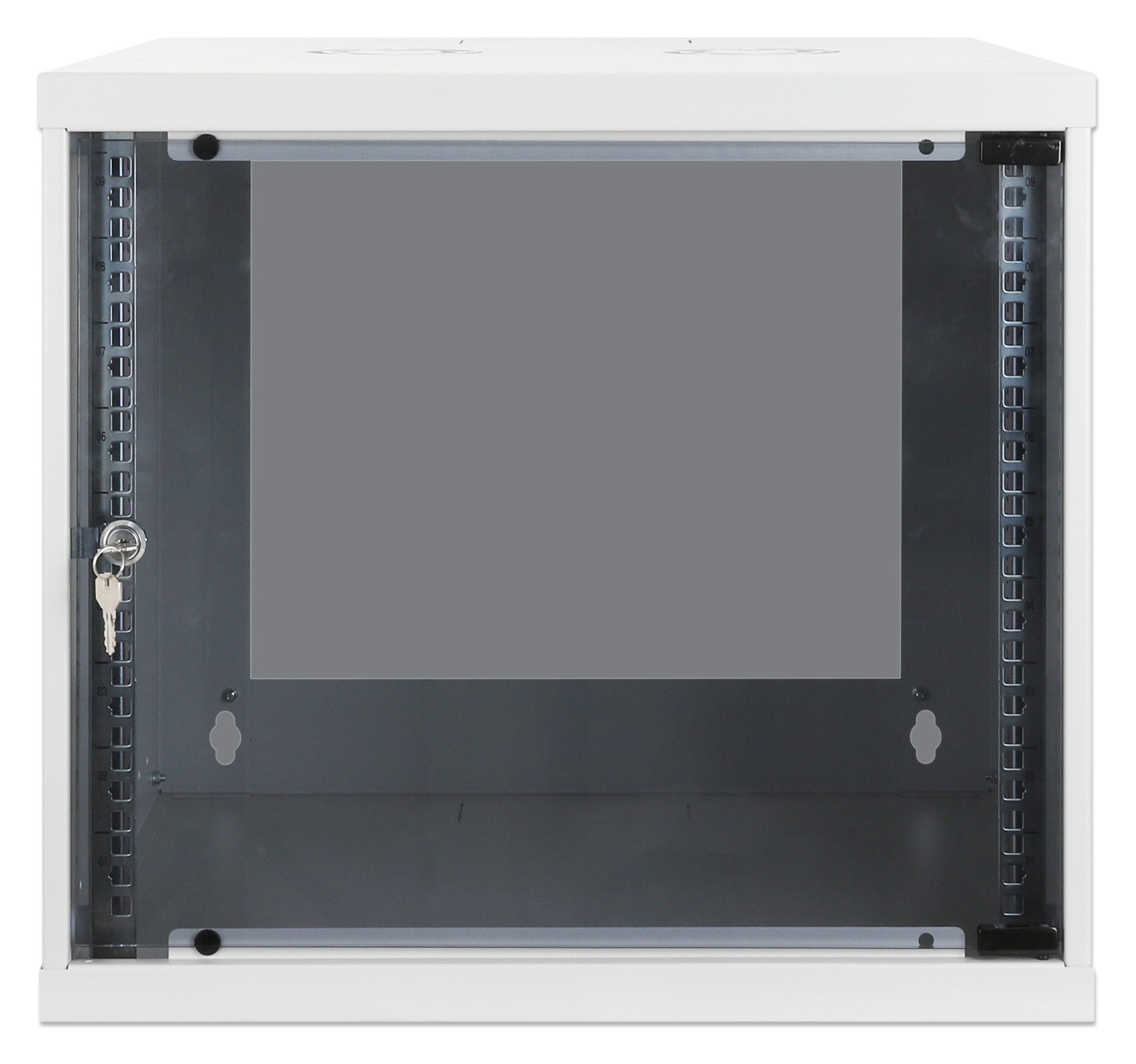 9 HE 19" Netzwerk-Wandverteiler, Basic Line, 560 mm Tiefe, grau Image 3