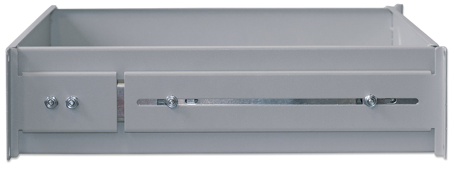 19" Schublade, 2 HE, 350 mm Tiefe, grau Image 5