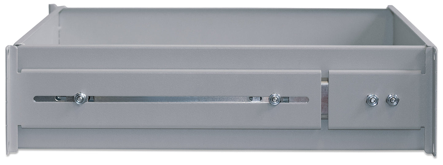 19" Schublade, 2 HE, 350 mm Tiefe, grau Image 6
