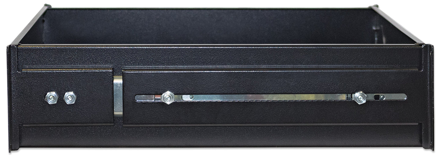 19" Schublade, 2 HE, 350 mm Tiefe, schwarz Image 5