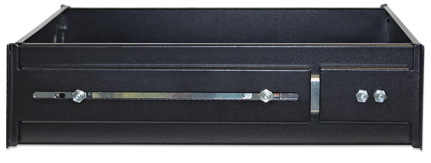 19" Schublade, 2 HE, 350 mm Tiefe, schwarz Image 6