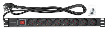 19" 8-fach Steckdosenleiste / PDU, Schutzkontakt, 1 HE Image 6