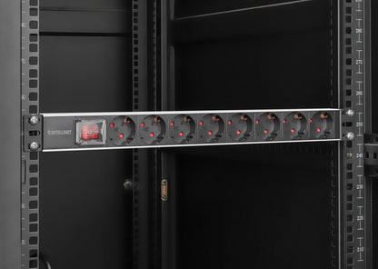 19" 8-fach Steckdosenleiste / PDU, Schutzkontakt, 1 HE Image 8