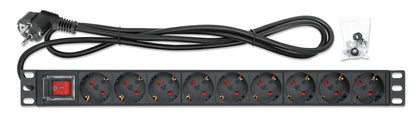 19" 9-fach Steckdosenleiste / PDU, Schutzkontakt, 1 HE Image 6