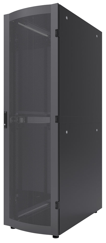 19" Serverschrank, Standard Line, 42 HE, 1200 (T) x 600 (B) mm, schwarz Image 1